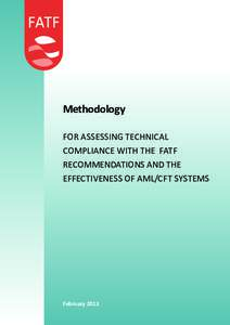 Methodology for assessing technical compliance with the FATF RECOMMENDATIONS AND THE EFFECTIVENESS OF AML/CFT SYSTEMS