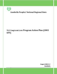 Villagization Program Action Plan