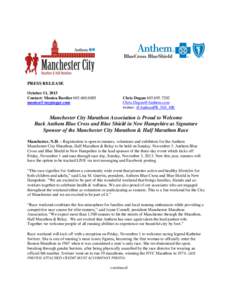 PRESS RELEASE October 11, 2013 Contact: Monica Bardier[removed]removed]  Chris Dugan[removed]