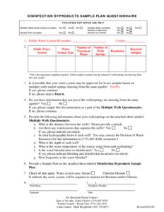 Microsoft Word - disinfection_byproducts_sample_plan_questionnaire.doc