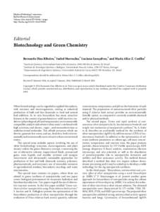 Biotechnology and Green Chemistry