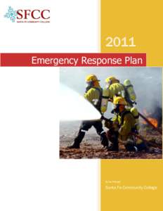 2011 Emergency Response Plan Anne Probst  Santa Fe Community College