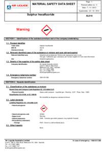 B C Page : 1  MATERIAL SAFETY DATA SHEET