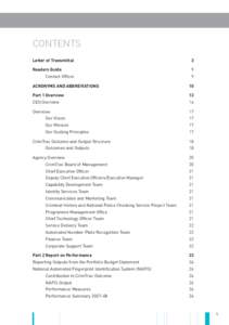 Contents Letter of Transmittal 3  Readers Guide