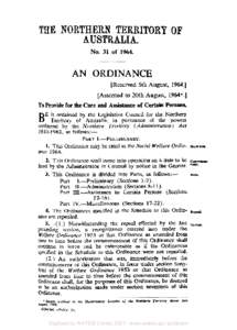 Social Welfare Ordinance 1964