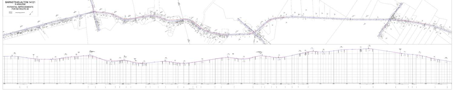 BARNSTEAD-ALTON[removed]X-A000(208) POTENTIAL IMPROVEMENTS FOR NH ROUTE 28 PRELIMINARY PLANS SUBJECT TO CHANGE