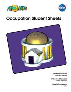 Occupation Student Sheets  Christina O’Guinn Curriculum Specialist  Amberlee Chaussee