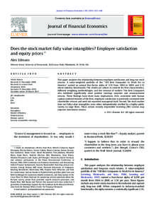 Journal of Financial Economics[removed]–640  Contents lists available at ScienceDirect Journal of Financial Economics journal homepage: www.elsevier.com/locate/jfec