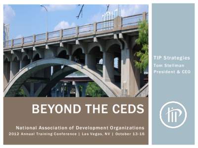 TIP Strategies Tom Stellman President & CEO BEYOND THE CEDS National Association of Development Organizations