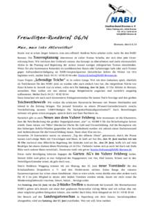 Stadtverband Bremen e. V.  Freiwilligen-Rundbrief[removed]Vahrer Feldweg 185 , 28309 Bremen Tel.: [removed]64
