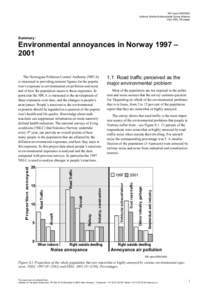 TØI reportAuthors: Marika Kolbenstvedt; Ronny Klæboe Oslo 2002, 58 pages Summary: