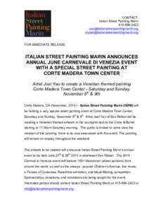 CONTACT: Italian Street Painting Marin  