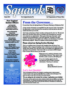 Squawk • • • • • • • • • • • • • • • • • • • • • • • • • • • • • • • • March 2015	  New England