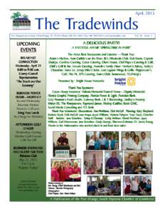 April, 2015  The Tradewinds 3431 Ridgewood Avenue • Port Orange, FL 32129 • Phone • Fax • www.pschamber.com  UPCOMING