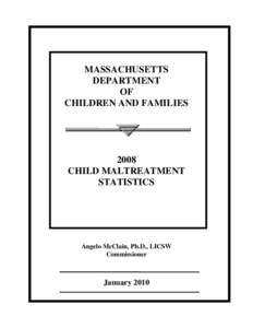 MASSACHUSETTS DEPARTMENT OF CHILDREN AND FAMILIES  2008