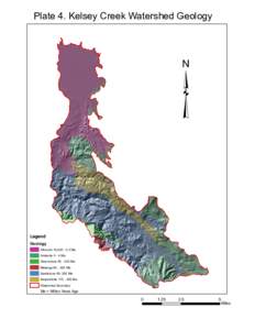 Plate 4. Kelsey Creek Watershed Geology  ³ Legend  Geology