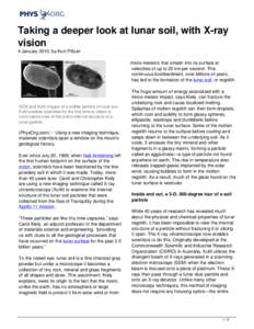 Taking a deeper look at lunar soil, with X-ray vision