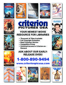 PICTURES USA Your Newest Movie resource for Libraries • • •
