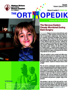 Canada Pediatric Specialty Care THE  ORT