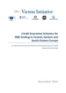 Credit Guarantee Schemes for SME lending in Central, Eastern and South-Eastern Europe