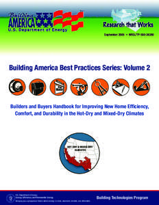 Building America Best Practices Series: Volume 2; Builders and Buyers Handbook for Improving New Home Efficiency, Comfort, and Durability in the Hot-Dry and Mixed-Dry Climates