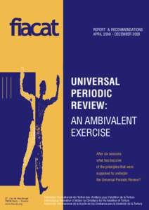 fiacat  REPORT & RECOMMENDATIONS APRIL 2008 – DECEMBERUNIVERSAL