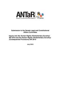 Microsoft Word - Final ANTaR Submission to human rights legislative scrutiny inquiry