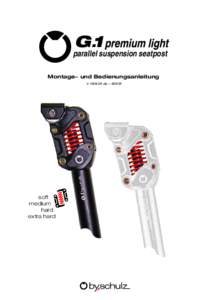 G.1  parallel suspension seatpost Montage- und Bedienungsanleitung Vde - ©2015