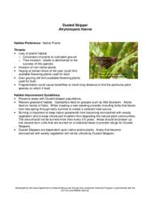 Atrytonopsis hianna / Atrytonopsis / Prairie / Forb / Crystal Skipper / Hesperiini / Biology / Botany