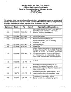 Final Draft Agenda_ISC_Meeting_January 30, 2008, [removed]xls