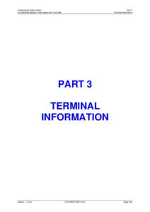 International Safety Guide for Inland Navigation Tank-barges and Terminals Part 3 Terminal information