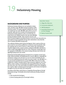 1.9  Inclusionary Housing RELATED TOOLS: