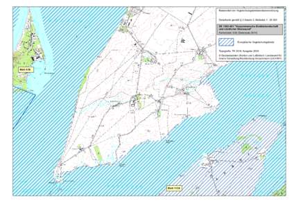 Bestandteil der Vogelschutzgebietslandesverordnung Detailkarte gemäß § 2 Absatz 2, Maßstab 1 : DE 