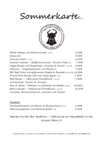 SommerkarteBadeschiff Wien Potato Wedges mit Zitronenmayo