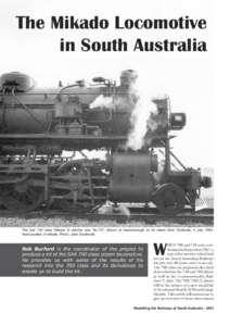 The Mikado Locomotive in South Australia The Mikado Locomotive in South Australia 4-30