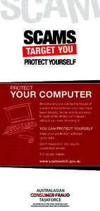 SCAMS YOU TARGET Protect yourself