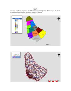 MAPS Securing our Water Supplies – The Challenges of Water Quality Monitoring in the Small Island Developing State of Barbados, O. Carlyle Bourne Parish Label