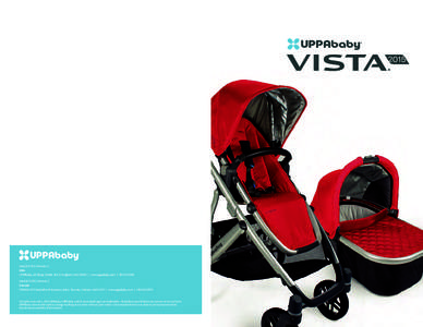 Model 0101 | Version 2 USA UPPAbaby, 60 Sharp Street, Ste 3, Hingham, MA 02043 | www.uppababy.com | Model 0205 | Version 2 Canada 5514KM, 109 Vanderhoof Avenue, Unit 6, Toronto, Ontario M4G 2H7 | www.uppabab