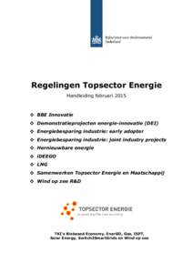 Handleiding TSE regelingen 2015