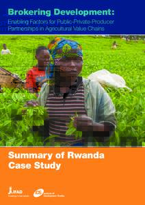 Rwanda - Smallholder Cash and Export Crops Development Project