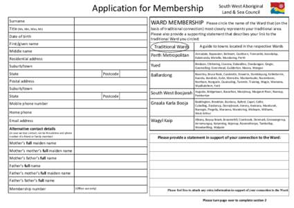 SWALSC application form April 2011.pub