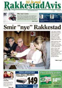 110 år med Fredag 7. januar 2011 nr.2  www.rakkestad-avis.no