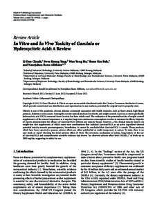 Hindawi Publishing Corporation Evidence-Based Complementary and Alternative Medicine Volume 2012, Article ID, 12 pages doi:Review Article