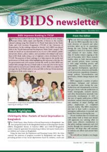 BIDS newsletter Vol. 1 Issue 2 December 2013