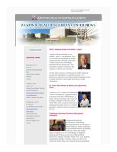 Tucson /  Arizona / United States / Academia / University Medical Center / Academic health science centre / University of Arizona / Peter M. Rhee