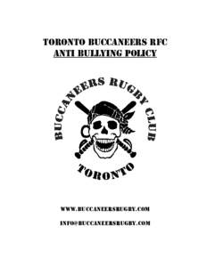 TORONTO BUCCANEERS RFC Anti Bullying Policy