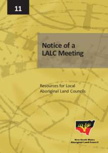 NOTICE OF A LALC MEETING  11 Notice of a LALC Meeting