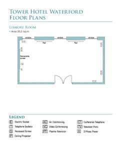 Tower Hotel Waterford Floor Plans Lismore Room ■  Area 36.5 sq.m