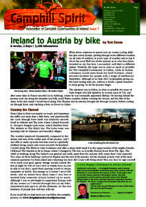 In this Issue  Issue 7 Ireland to Austria by bike