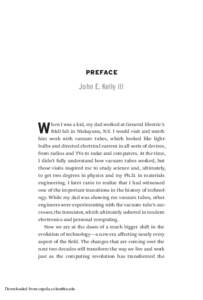 Preface  John E. Kelly III W